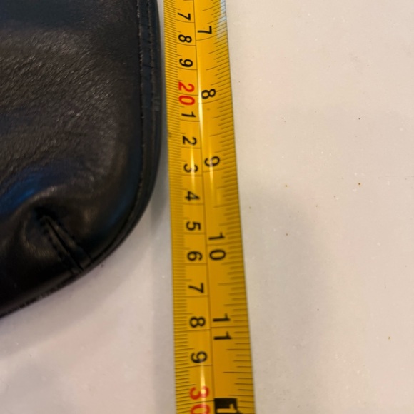 Coach Vintage Black Leather Crossbody Shoulder Hippie Flap Bag 9135 - Picture 12 of 16